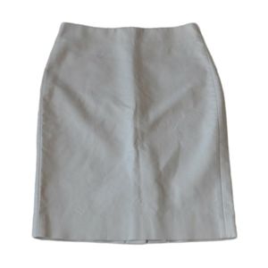 J Crew No2 Pencil Skirt Off White Stretch Womens Size 0 New